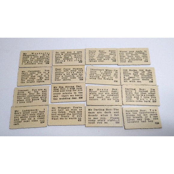 Exhibit Supply Radio Arcade Cards For Single Men 16 Different Complete Set 1930s - Picture 5 of 7